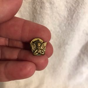 Vintage cherub angel lapel pin